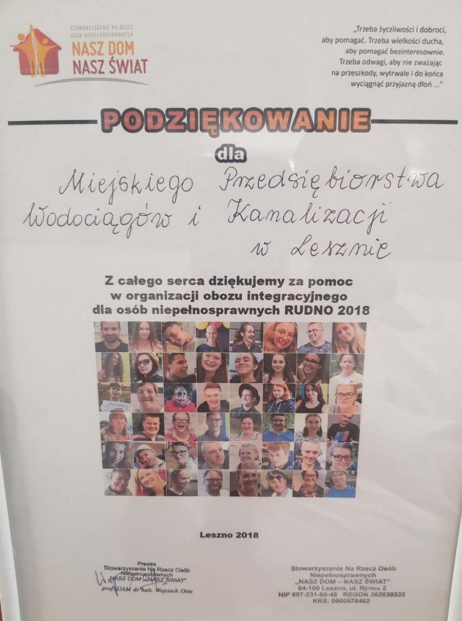 podziekowanie